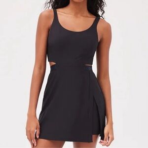 Outdoor Voices Court Exercise Tennis Dress  Black Small